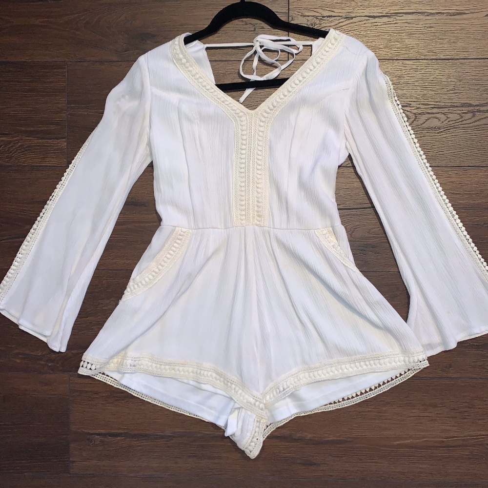 Tea & Cup White Romper